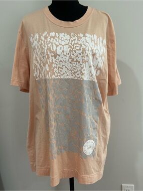 Adidas XL Stella McCartney Peach Graphic Tee 357